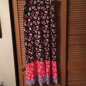 Express maxi floral skirt size medium